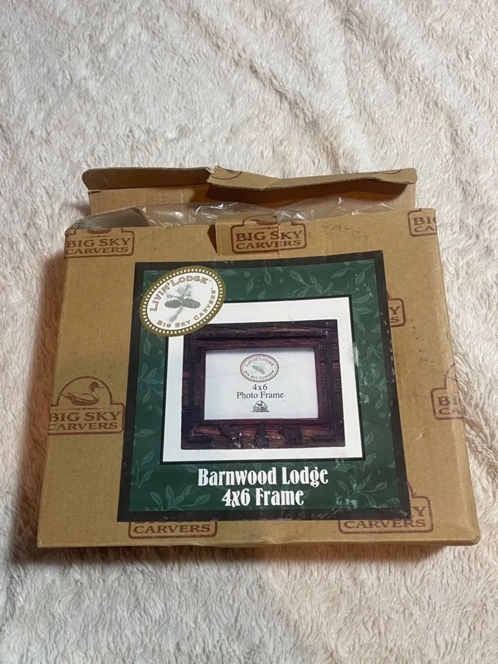 Barnwood Lodge 4x6 Photo Frame - Brown